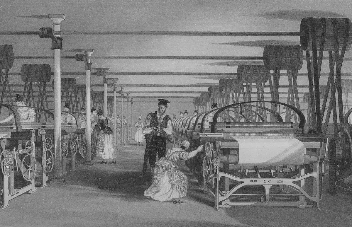 Powerloom_weaving_in_1835.jpg 요즘 독일 산업의 최대 문제...jpg