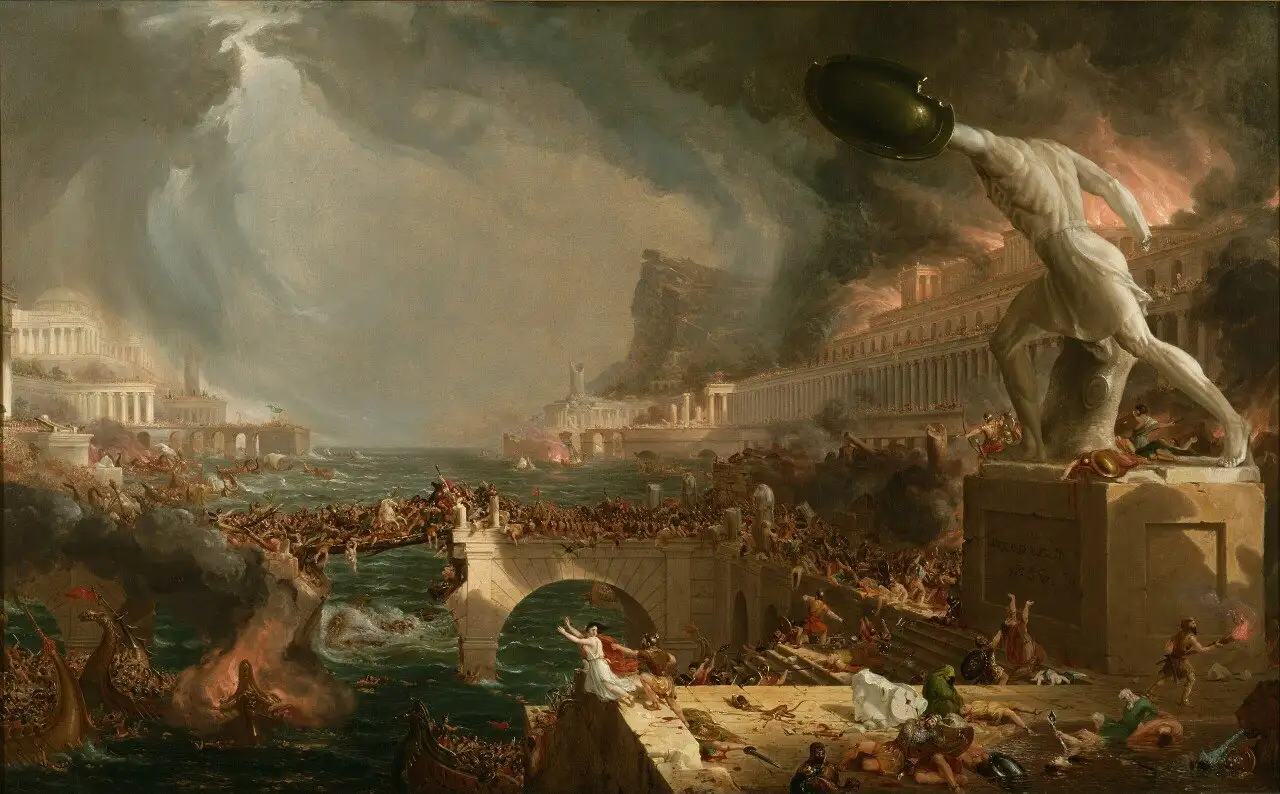 Cole_Thomas_The_Course_of_Empire_Destruction_1836.jpg 중세 유럽은 없다?
