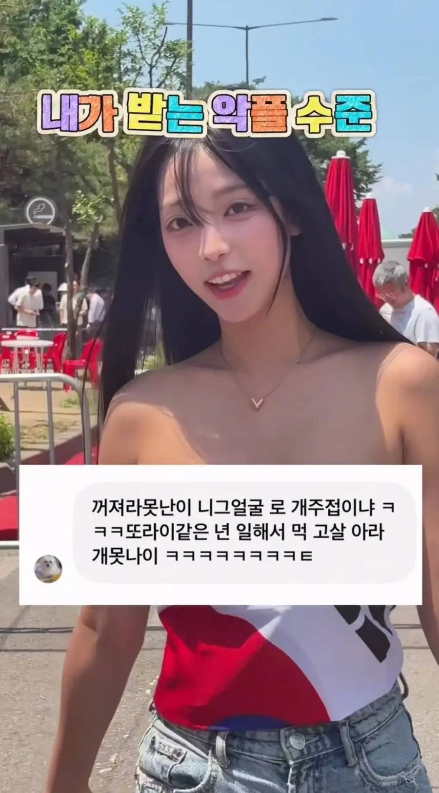 광화문 응원녀 악플 수준_5.webp