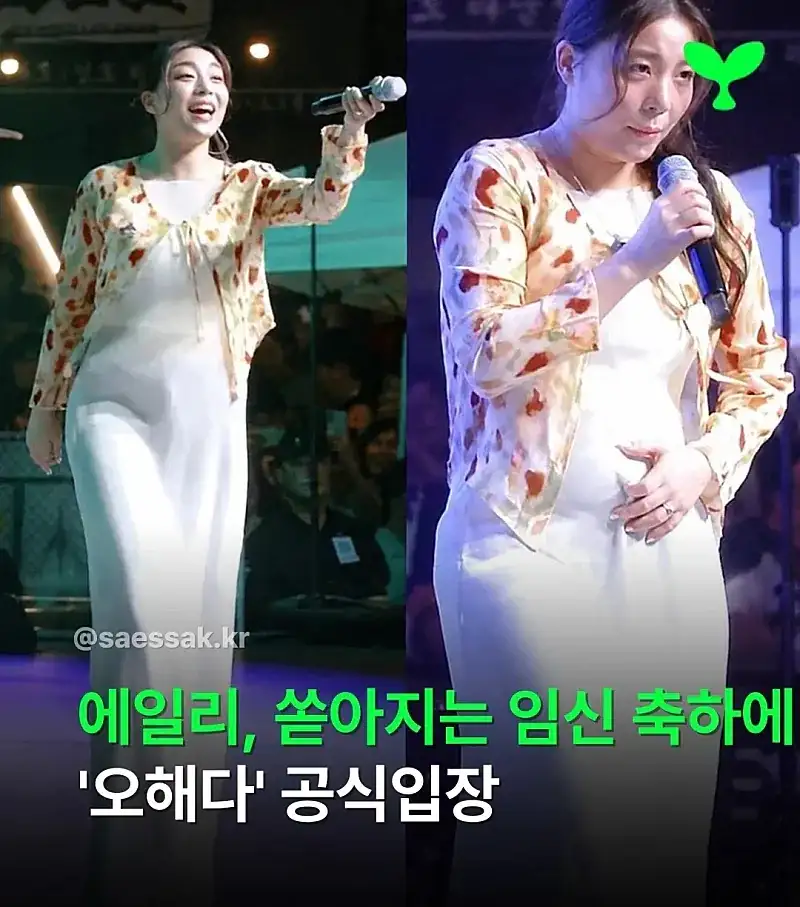 팬들에게 임신 축하 받은 가수_1.webp