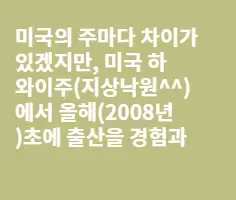 미국 출산비용 완전분해(현금출산기준) - 직접경험담