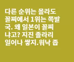 다시태어나고 싶은 나라?